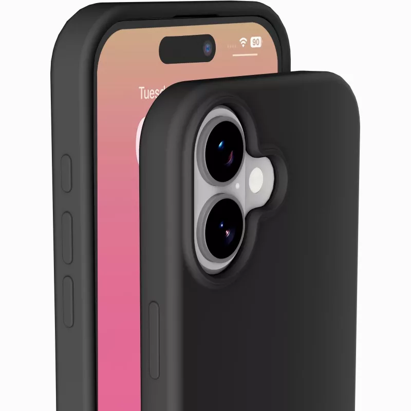 Cellularline Sensation - Capa de silicone ultra macia para iPhone 17 com acabamento soft-touch, perfeita para proteger cada detalhe do seu iPhone 17 com elegância e conforto.