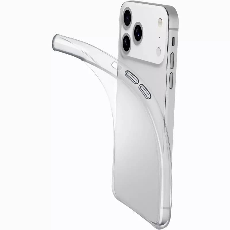 Cellularline Fine - iPhone 17 Pro, capa, Apple, iPhone 17 Pro, 16 cm (6,3 polegadas), transparente