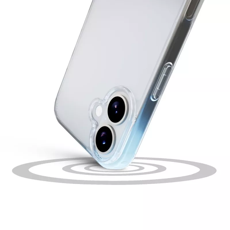 Cellularline Clear Protect – iPhone 17 Capa rígida com bordas de borracha