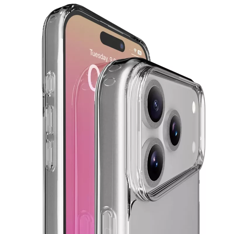 Cellularline Clear Protect - iPhone 17 Pro Capa rígida com bordas de borracha