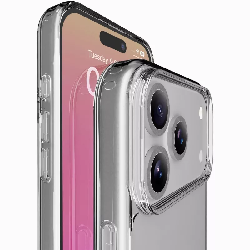 Cellularline Clear Protect - iPhone 17 Pro Capa rígida com bordas de borracha