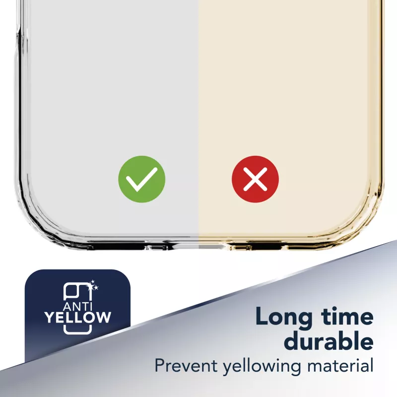 Cellularline Clear Protect - iPhone 17 Pro Capa rígida com bordas de borracha