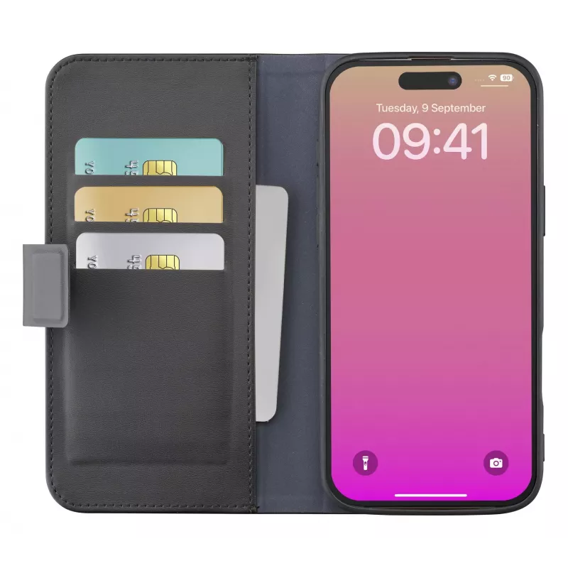 Cellularline Book Agenda – Capa tipo livro em pele sintética com fecho magnético para iPhone 17