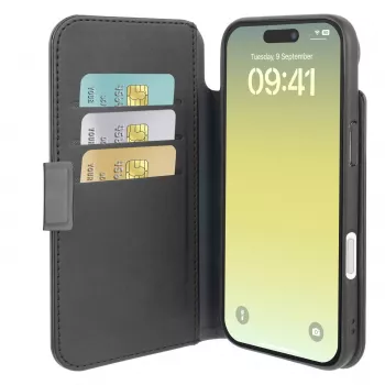Cellularline Book Agenda – iPhone Air Capa tipo livro em pele sintética com fecho magnético