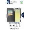 Cellularline Book Agenda – iPhone Air Capa tipo livro em pele sintética com fecho magnético