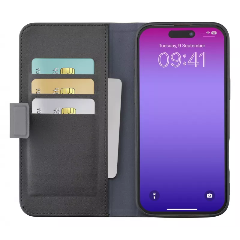 Cellularline Book Agenda – iPhone 17 Pro Capa tipo livro em pele sintética com fecho magnético