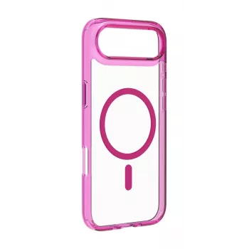 Cellularline Iconic Mag - iPhone Air Capa transparente com bordas coloridas, compatível com o ecossistema MagSafe