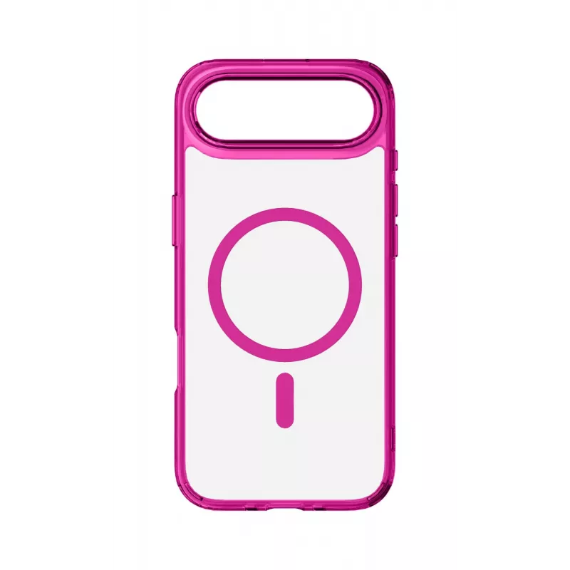 Cellularline Iconic Mag - iPhone Air Capa transparente com bordas coloridas, compatível com o ecossistema MagSafe