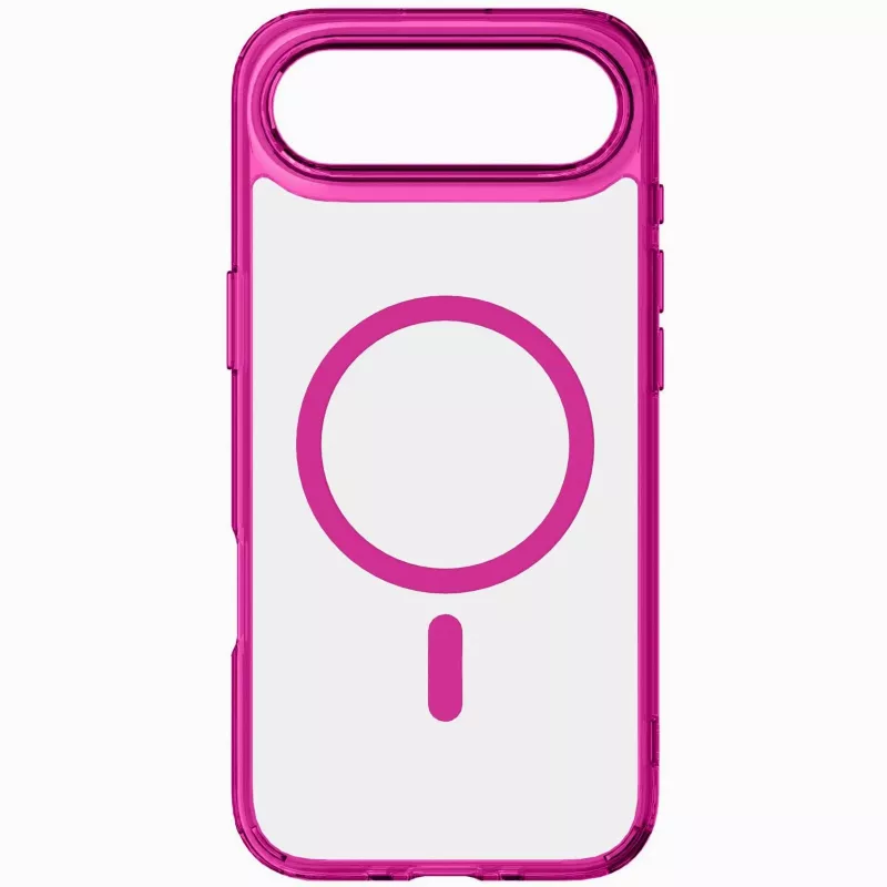 Cellularline Iconic Mag - iPhone Air Capa transparente com bordas coloridas, compatível com o ecossistema MagSafe