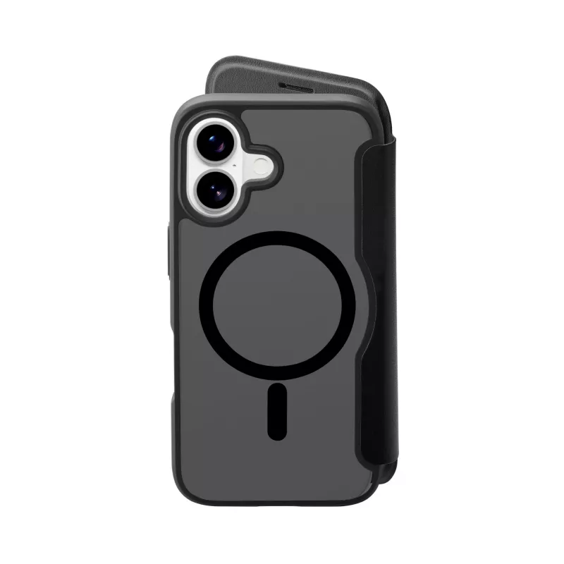 Cellularline Daily Mag - iPhone 17 Capa tipo livro com parte traseira rígida semitransparente, compatível com o ecossistema MagSafe®