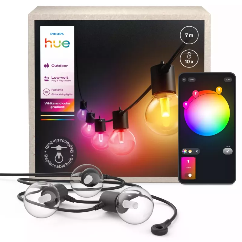 Philips Hue White and colour ambience iluminação inteligente fita de luzes inteligente Bluetooth/Zigbee 8,6 W