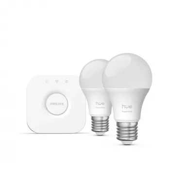 Philips Hue White and colour ambience Essential Starter-Kit: 2 lâmpadas inteligentes E27 (806 lm)