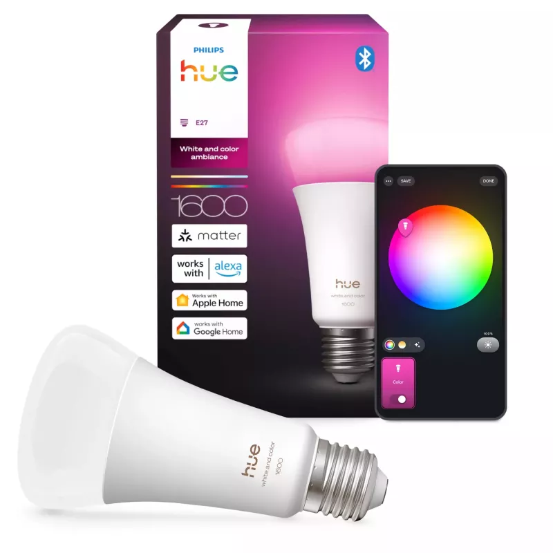 Philips Hue White and colour ambience A67 – E27 lâmpada inteligente – 1600