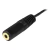 Cabo de extensão para altifalantes de PC StarTech.com 12 ft, 3,5 mm, ficha, 3,5 mm, conector fêmea, 3,7 m, preto