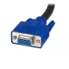 Cabo KVM USB universal 2 em 1 StarTech.com 10 ft, 3 m, USB, USB, VGA, preto, USB A + VGA