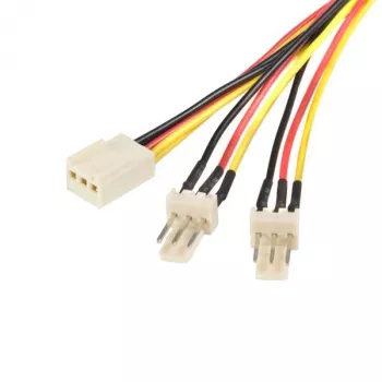 Cabo divisor de alimentação para ventoinha TX3 StarTech.com 30cm, Molex (3 pinos), 2 x Molex (3 pinos), 0,3 m, ficha, conector fêmea, reto