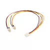 Cabo divisor de alimentação para ventoinha TX3 StarTech.com 30cm, Molex (3 pinos), 2 x Molex (3 pinos), 0,3 m, ficha, conector fêmea, reto