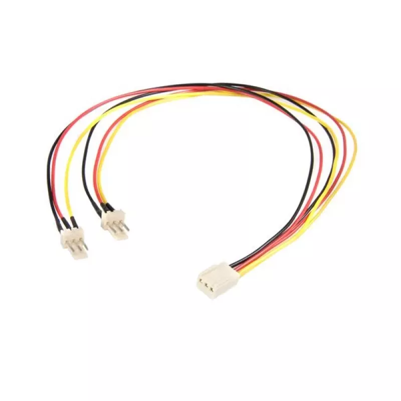 Cabo divisor de alimentação para ventoinha TX3 StarTech.com 30cm, Molex (3 pinos), 2 x Molex (3 pinos), 0,3 m, ficha, conector fêmea, reto