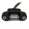 Cabo USB A para A de montagem em painel StarTech.com 1 ft - F/M