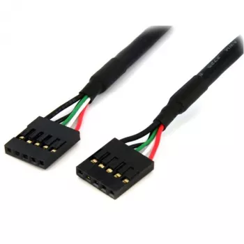 Cabo de header de placa-mãe USB IDC de 5 pinos interno StarTech.com 45,7 cm – conector fêmea/conector fêmea