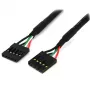 Cabo de header de placa-mãe USB IDC de 5 pinos interno StarTech.com 45,7 cm – conector fêmea/conector fêmea