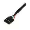 Cabo de header de placa-mãe USB IDC de 5 pinos interno StarTech.com 45,7 cm – conector fêmea/conector fêmea