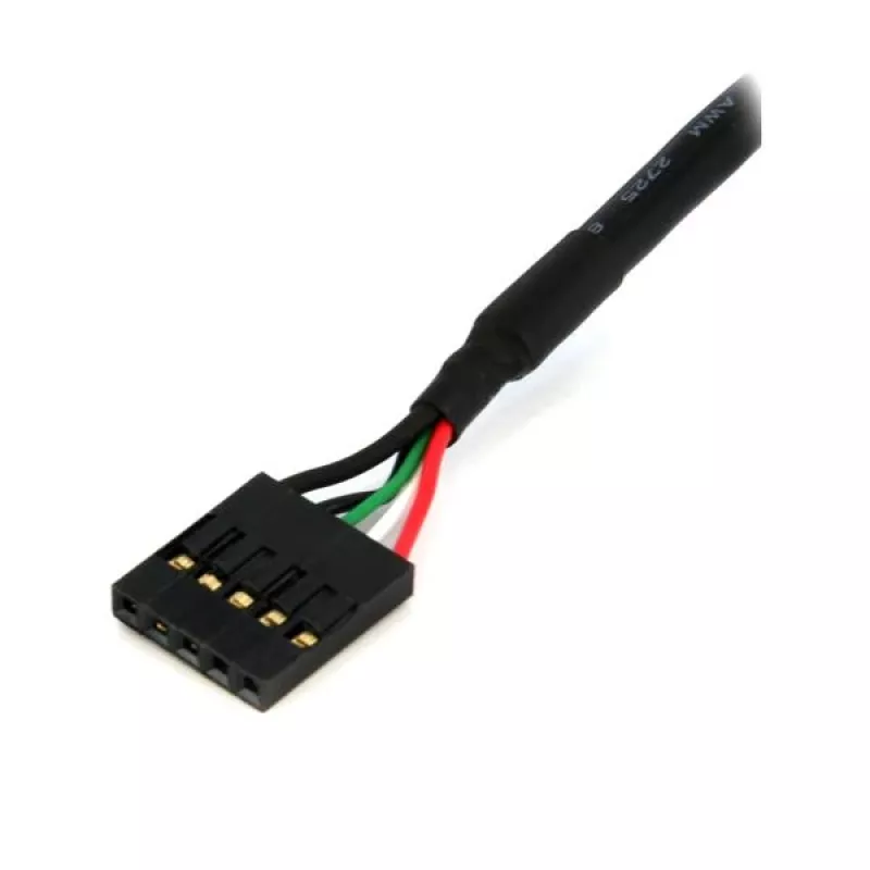 Cabo de header de placa-mãe USB IDC de 5 pinos interno StarTech.com 45,7 cm – conector fêmea/conector fêmea