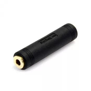 StarTech.com Adaptador de áudio de 3,5 mm para 3,5 mm – conector fêmea para conector fêmea