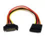 StarTech.com Cabo de extensão de alimentação SATA de 15 pinos de 8in, 0,2032 m, ficha, conector fêmea, multicolor, 17 g, 125 mm