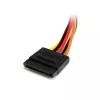 StarTech.com Cabo de extensão de alimentação SATA de 15 pinos de 8in, 0,2032 m, ficha, conector fêmea, multicolor, 17 g, 125 mm