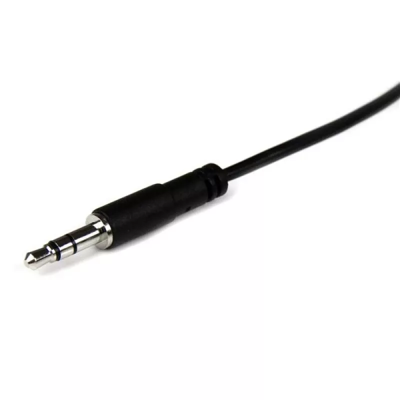 StarTech.com Cabo de extensão de áudio estéreo de 3,5 mm fino de 1 m – M/F