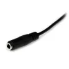 StarTech.com Cabo de extensão de áudio estéreo de 3,5 mm fino de 1 m – M/F