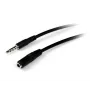 StarTech.com Cabo de extensão para headset TRRS de 4 polos de 3,5 mm de 1m – ficha/conector fêmea