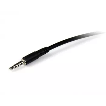 StarTech.com Cabo de extensão para headset TRRS de 4 polos de 3,5 mm de 1m – ficha/conector fêmea