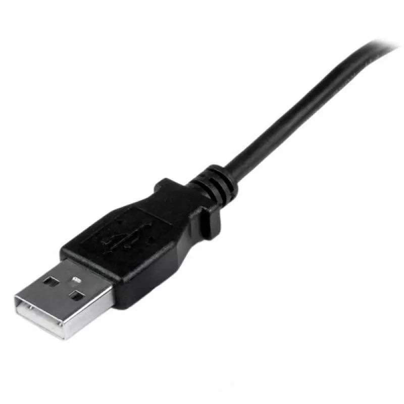 StarTech.com Cabo Micro-USB de 2m - A para Micro B angular, 2 m, USB A, Micro-USB B, USB 2.0, macho/macho, preto