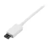StarTech.com Cabo Micro-USB branco de 2 m - A para Micro B