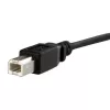 StarTech.com Cabo USB de montagem em painel de 3 ft B para B - F/M, 0,91 m, USB B, USB B, USB 2.0, 0,48 Gbit/s, preto