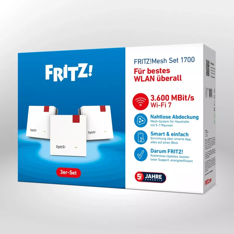 Conjunto Mesh 20003133 Sistema Wi-Fi Mesh dual-band (2,4 GHz / 5 GHz) Wi-Fi 7 (802.11be) branco 1 interno