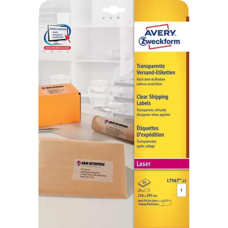 Etiquetas autocolantes Avery L7567-25