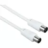 Cabo coaxial Schwaiger 5,0 m IEC - IEC 5 m branco