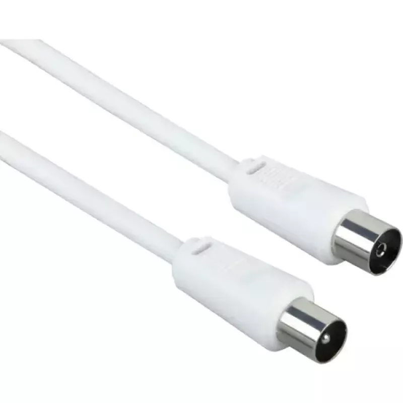Cabo coaxial Schwaiger 5,0 m IEC - IEC 5 m branco