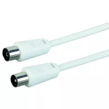 Cabo coaxial Schwaiger 5,0 m IEC - IEC 5 m branco