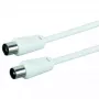Cabo coaxial Schwaiger 5,0 m IEC - IEC 5 m branco
