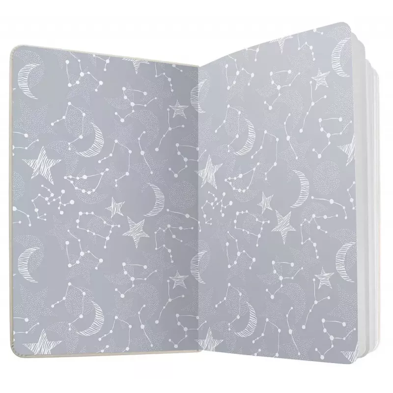 Caderno Sigel Jolie JN349 A5 87 folhas preto branco