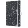 Caderno Sigel Jolie JN349 A5 87 folhas preto branco