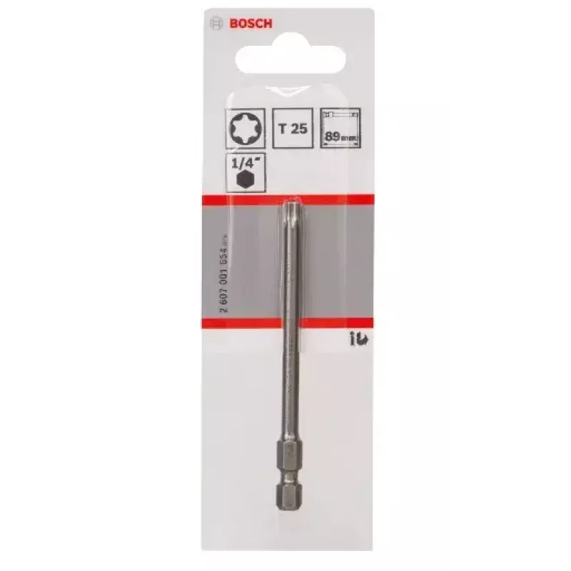 Ponta de aparafusar Bosch 2607001654 T25 extra dura 89mm