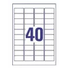 Etiquetas de impressora No name Avery L4770-25 — poliéster transparente, laser, 1000 unidades