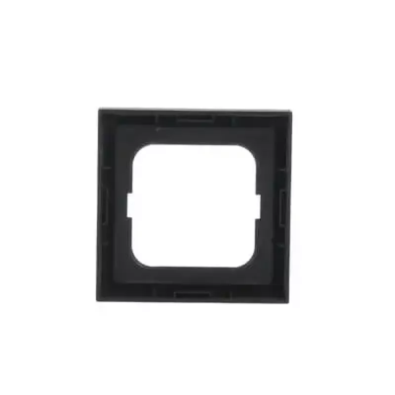 Tampa de placa de parede Busch-Jaeger 1721-885K preto, termoplástico, sem parafusos, 80×80 mm, 11 mm de espessura