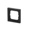Tampa de placa de parede Busch-Jaeger 1721-885K preto, termoplástico, sem parafusos, 80×80 mm, 11 mm de espessura