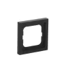 Tampa de placa de parede Busch-Jaeger 1721-885K preto, termoplástico, sem parafusos, 80×80 mm, 11 mm de espessura